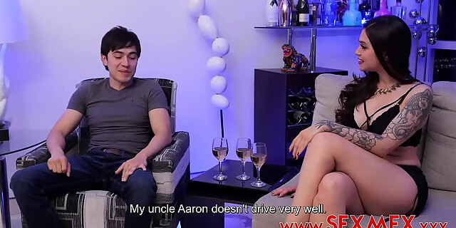 big ass,big tits,blowjob,boobs,brunette,busty,cum in mouth,hardcore,high heels,mexican,threesome